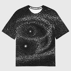 Футболка оверсайз женская Переплетающиеся черви, цвет: 3D-принт