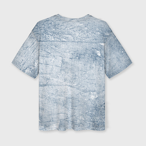Женская футболка оверсайз Синицы на ветке / 3D-принт – фото 2