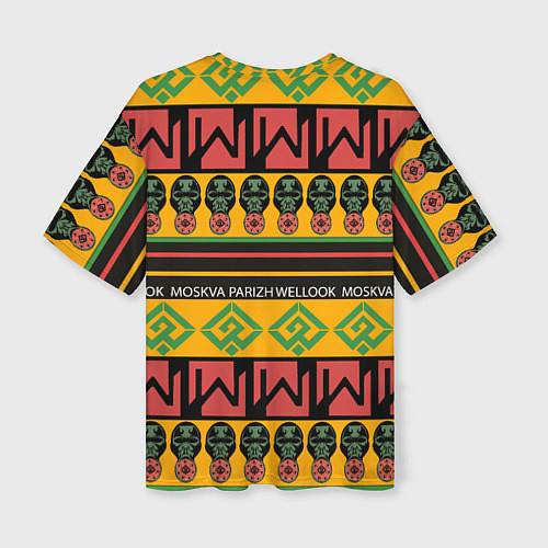 Женская футболка оверсайз Цвета африки / 3D-принт – фото 2