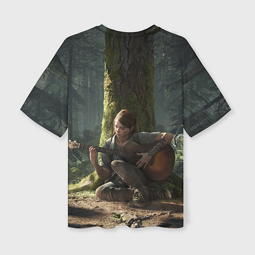 Женская футболка оверсайз Элли с гитарой / 3D-принт – фото 2