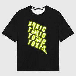 Женская футболка оверсайз Toxic neon