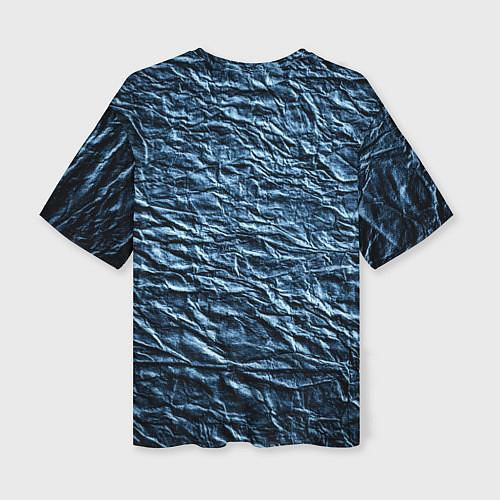 Женская футболка оверсайз Текстура мятой бумаги / 3D-принт – фото 2