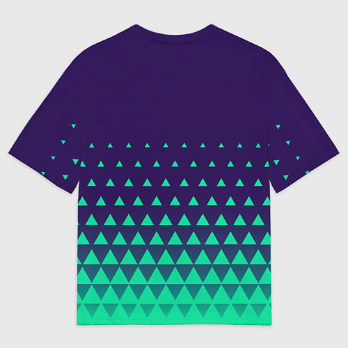 Женская футболка оверсайз Mercedes Benz sign / 3D-принт – фото 2