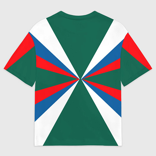 Женская футболка оверсайз Пограничные войска России / 3D-принт – фото 2