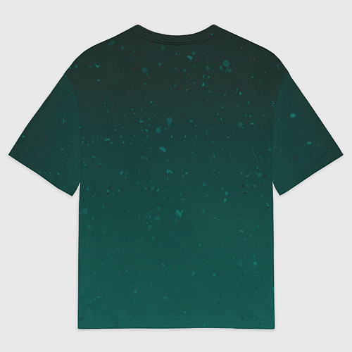 Женская футболка оверсайз Сказочный олень Акварель / 3D-принт – фото 2