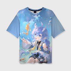 Футболка оверсайз женская Bailu Honkai, цвет: 3D-принт