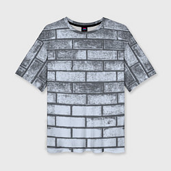 Футболка оверсайз женская Grey wall, цвет: 3D-принт