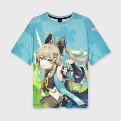 Женская футболка оверсайз Kirara Genshin Impact