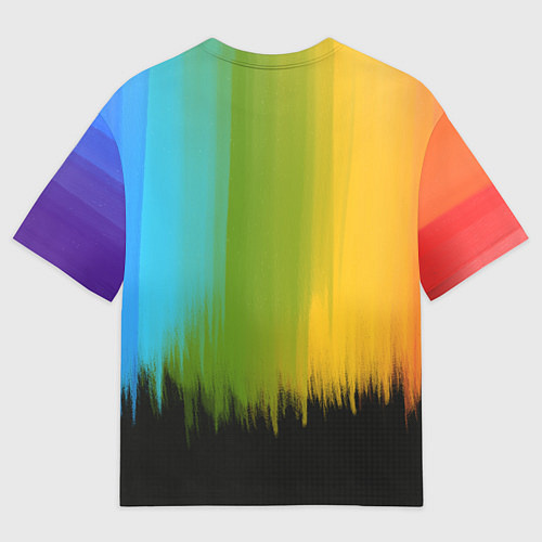 Женская футболка оверсайз Компания радужных друзей / 3D-принт – фото 2