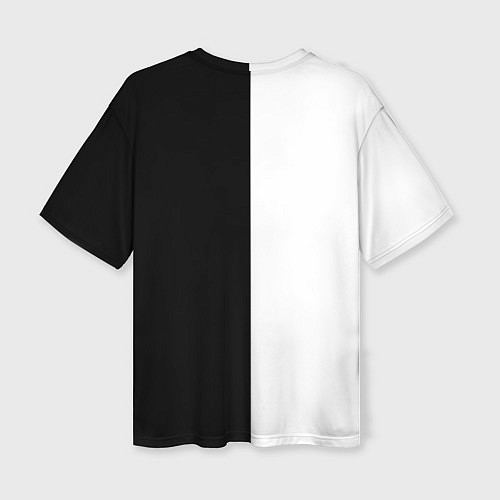 Женская футболка оверсайз Boxing чёрно-белое / 3D-принт – фото 2