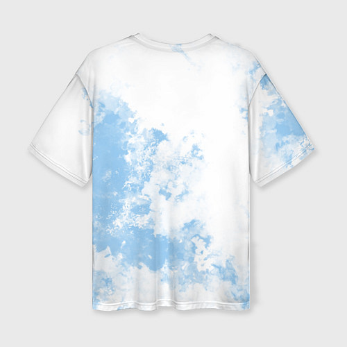Женская футболка оверсайз Cloud9 Облачный / 3D-принт – фото 2