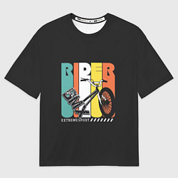 Женская футболка оверсайз Bmx extreme