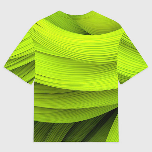 Женская футболка оверсайз Зеленый абстрактный фон / 3D-принт – фото 2