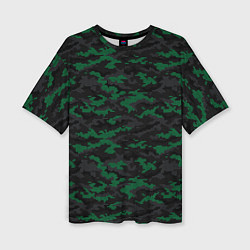 Женская футболка оверсайз Точечный камуфляжный узор Spot camouflage pattern