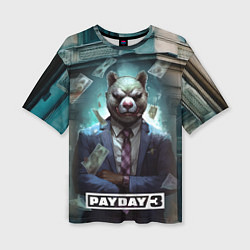 Женская футболка оверсайз Payday 3 bear