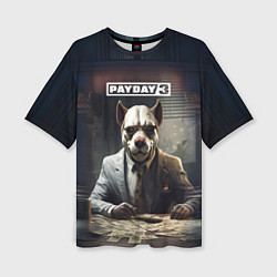 Футболка оверсайз женская Bulldog payday 3, цвет: 3D-принт