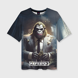 Женская футболка оверсайз Gorilla Payday 3