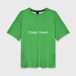 Женская футболка оверсайз Classic Green