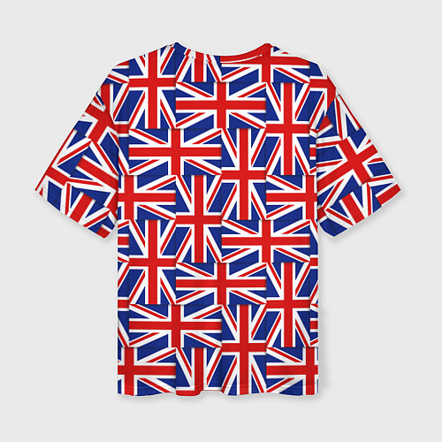 Женская футболка оверсайз Флаги Великобритании / 3D-принт – фото 2