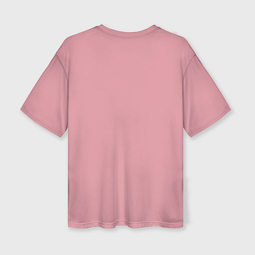 Женская футболка оверсайз Barbenheimer PINK EDITION / 3D-принт – фото 2