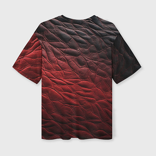 Женская футболка оверсайз CS GO dark red / 3D-принт – фото 2