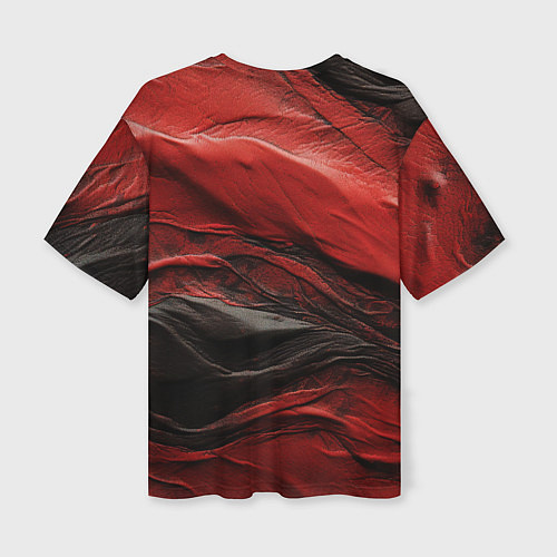 Женская футболка оверсайз Dark red CS GO / 3D-принт – фото 2