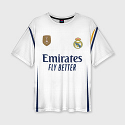 Женская футболка оверсайз Родриго Реал Мадрид форма 2324 домашняя