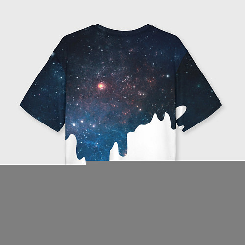 Женская футболка оверсайз Млечный Путь - Milky Way / 3D-принт – фото 2