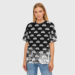 Футболка оверсайз женская Алан Вейк узор, цвет: 3D-принт — фото 2