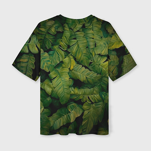 Женская футболка оверсайз Обезьяна в джунглях / 3D-принт – фото 2