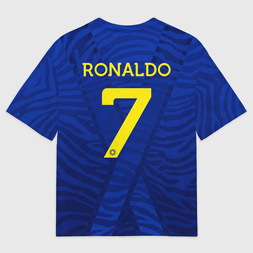 Женская футболка оверсайз Криштиану Роналду Аль Наср / 3D-принт – фото 2