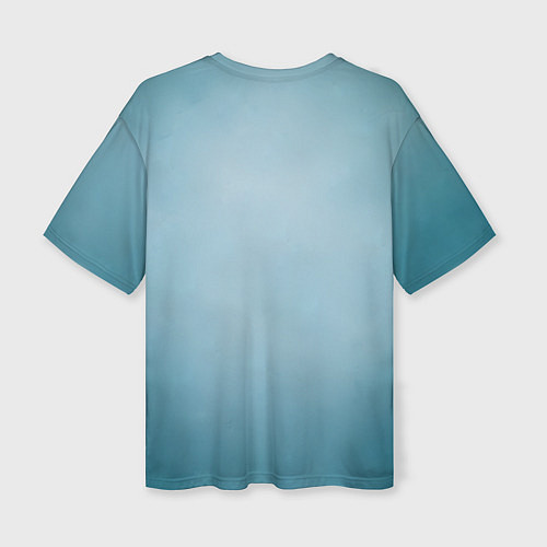 Женская футболка оверсайз Букет полевых цветов на ткани / 3D-принт – фото 2