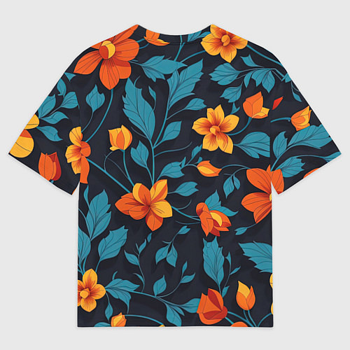 Женская футболка оверсайз Белая лиса / 3D-принт – фото 2