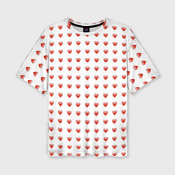 Женская футболка оверсайз Сердце эмодзи