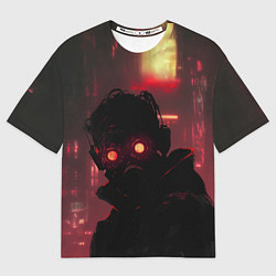 Футболка оверсайз женская Ночной преследователь, цвет: 3D-принт