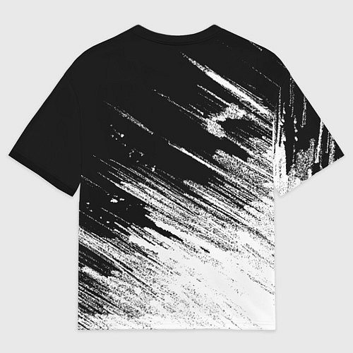 Женская футболка оверсайз Ducati - потертости краски / 3D-принт – фото 2