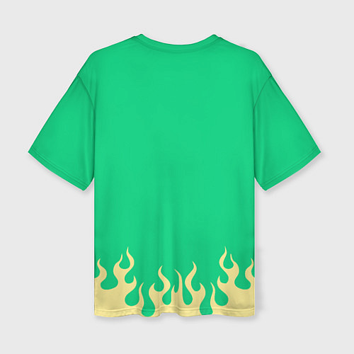 Женская футболка оверсайз Astro fire / 3D-принт – фото 2
