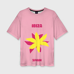 Женская футболка оверсайз Ибица - Испания