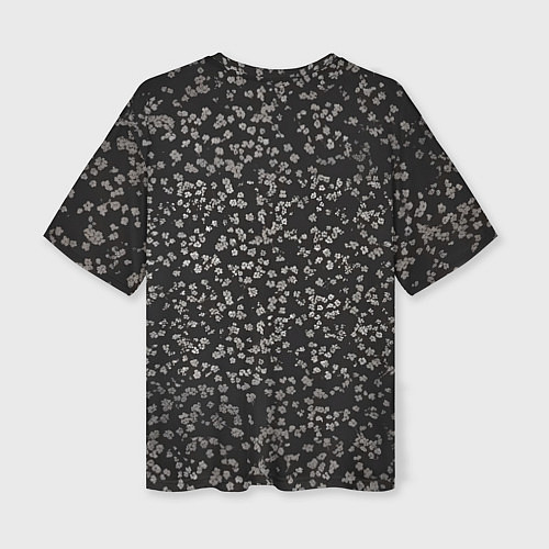 Женская футболка оверсайз Цветочки вишни / 3D-принт – фото 2