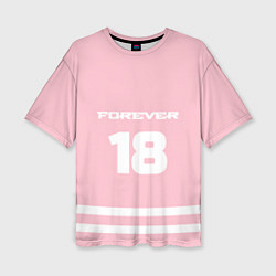 Футболка оверсайз женская Forever 18, цвет: 3D-принт