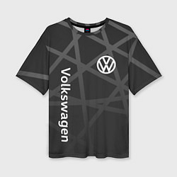 Женская футболка оверсайз Volkswagen - classic black