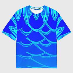 Футболка оверсайз женская В холодных тонах, цвет: 3D-принт