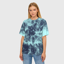 Футболка оверсайз женская Tie-Dye дизайн, цвет: 3D-принт — фото 2