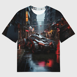 Футболка оверсайз женская Футуристический броневик, цвет: 3D-принт