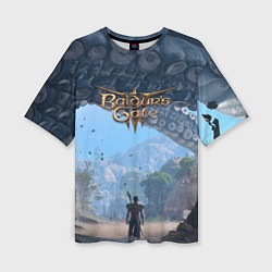 Футболка оверсайз женская Вымершая деревня, цвет: 3D-принт