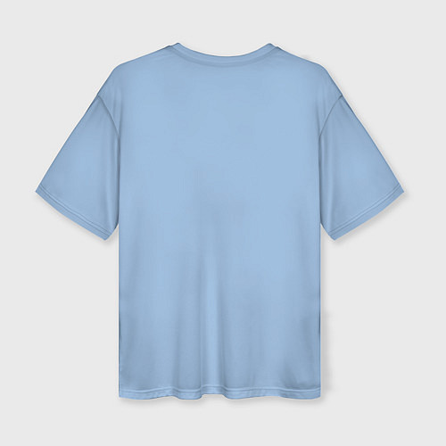 Женская футболка оверсайз Хищная акула водолаз - будь позитивным / 3D-принт – фото 2