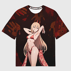 Футболка оверсайз женская Пауэр в бикини, цвет: 3D-принт