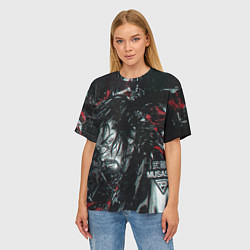 Футболка оверсайз женская Vagabond Мусаси Миямото, цвет: 3D-принт — фото 2