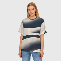 Футболка оверсайз женская Абстрактный принт - нейросеть, цвет: 3D-принт — фото 2