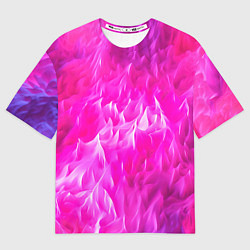Женская футболка оверсайз Pink texture